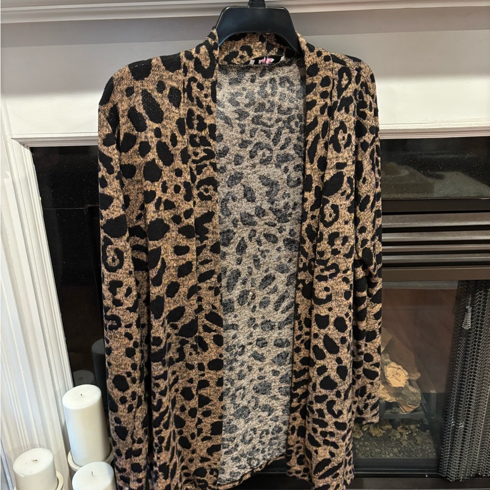 Lightweight Leopard Print Women's Cardigan